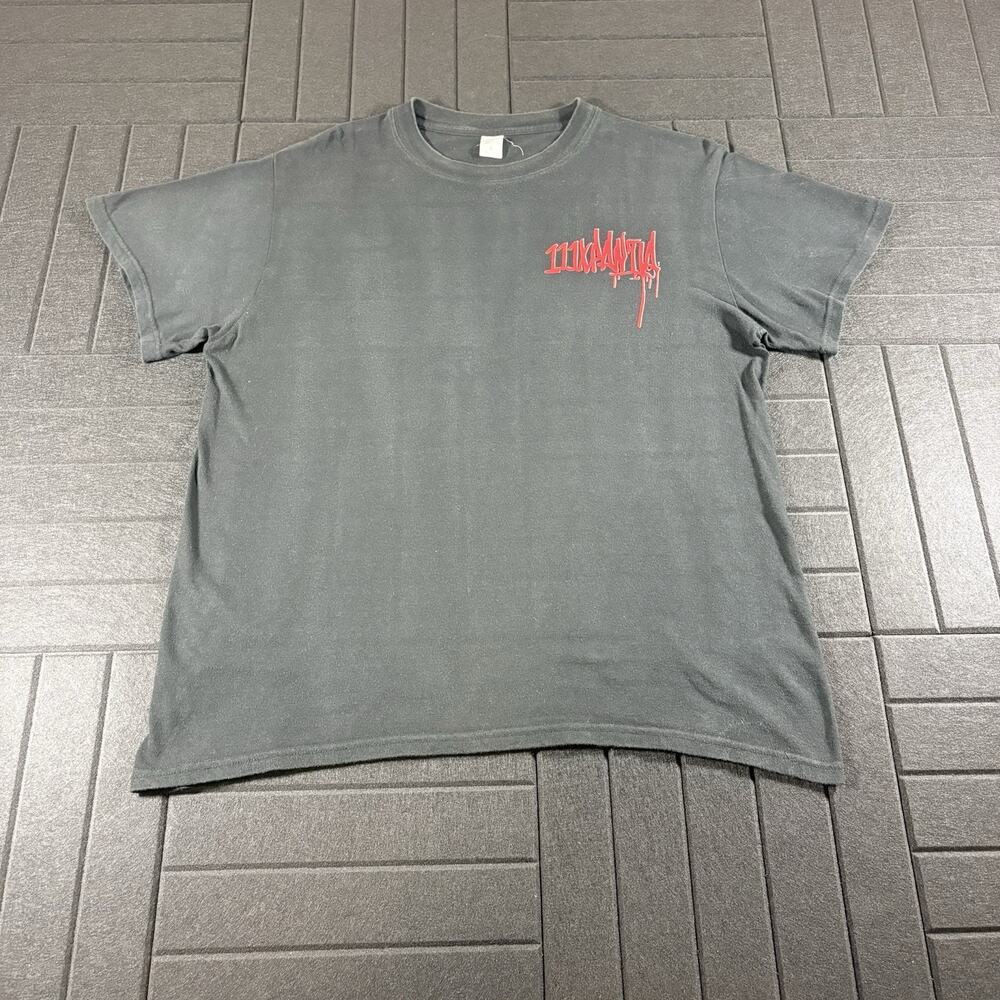 Fuerza Regida 111XPANTIA Black Red Graphic T-Shirt Size Large Streetwear